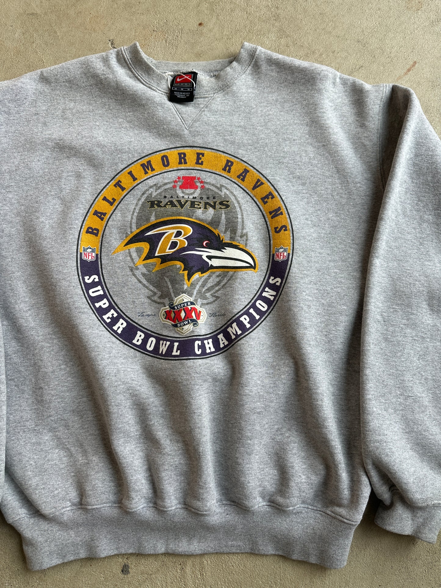 Baltimore Ravens Nike Superbowl Championship Crewneck - M