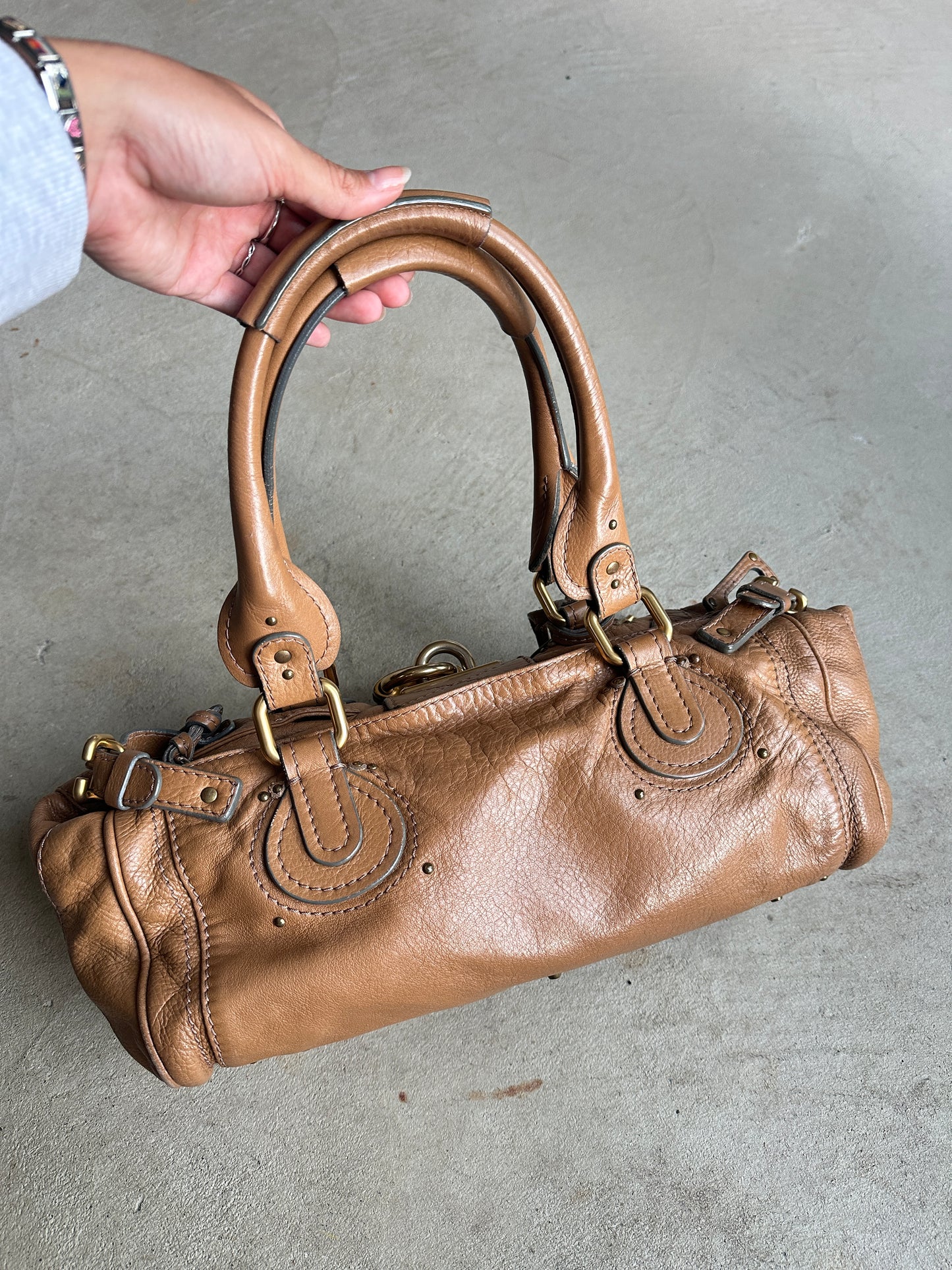 Vintage Tan Chloé Paddington Shoulder Bag