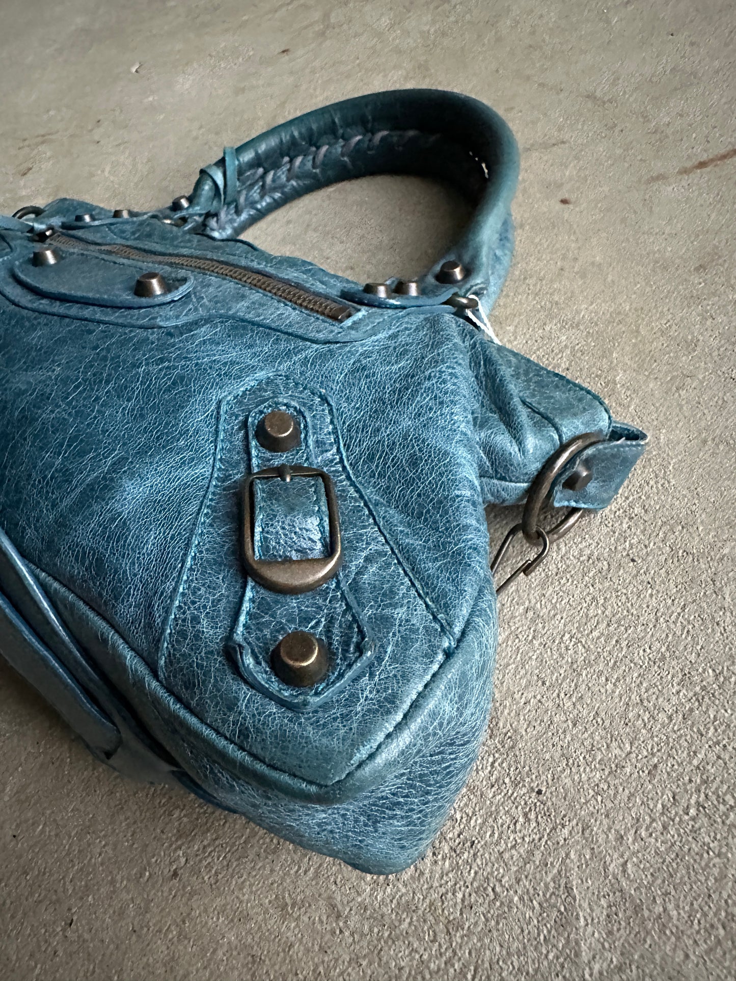 Vintage Balenciaga Blue First (Small City) Bag