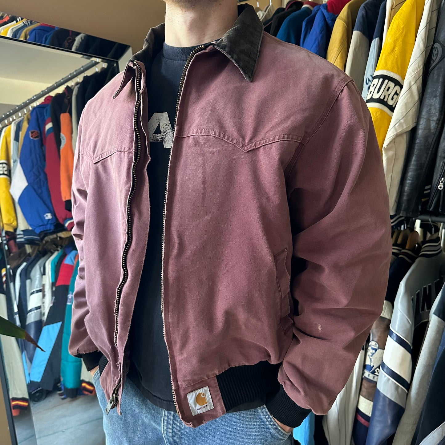 Rare Vintage Carhartt Faded Plum Santa Fe Jacket - XL