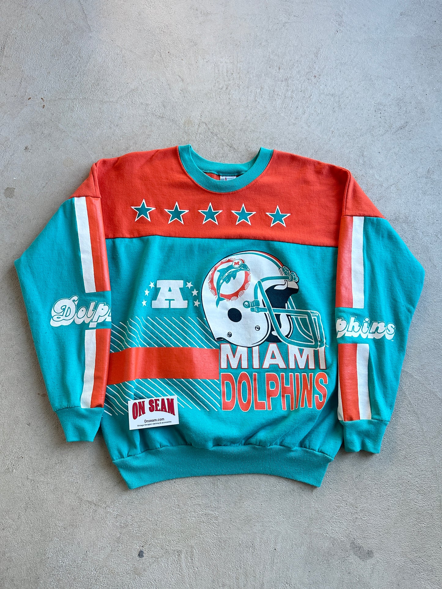 Rare Vintage 80's Miami Dolphins Sweatshirt - M