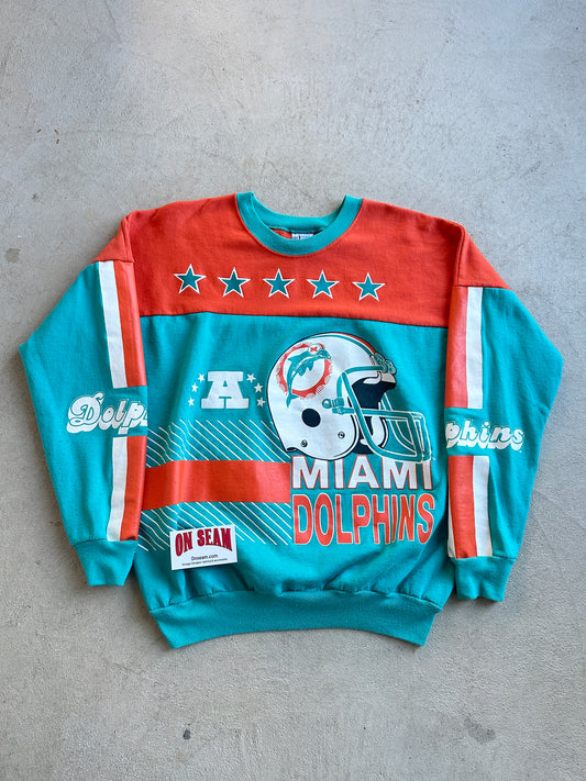 Rare Vintage 80's Miami Dolphins Sweatshirt - M