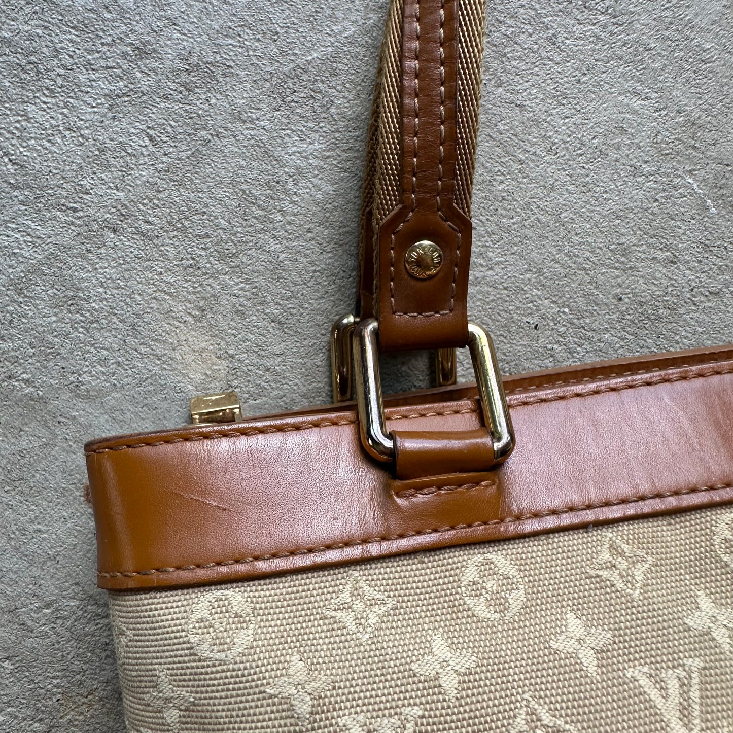 Vintage Louis Vuitton Luncille PM Monogram Mini Lin Shoulder Bag