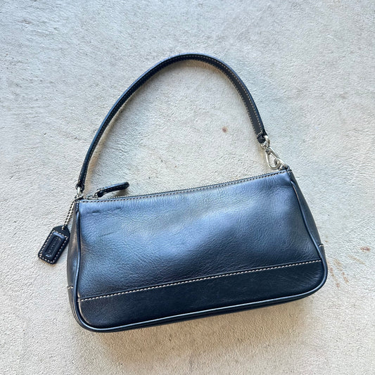 Vintage Y2K Coach Demi Black Leather Shoulder Bag