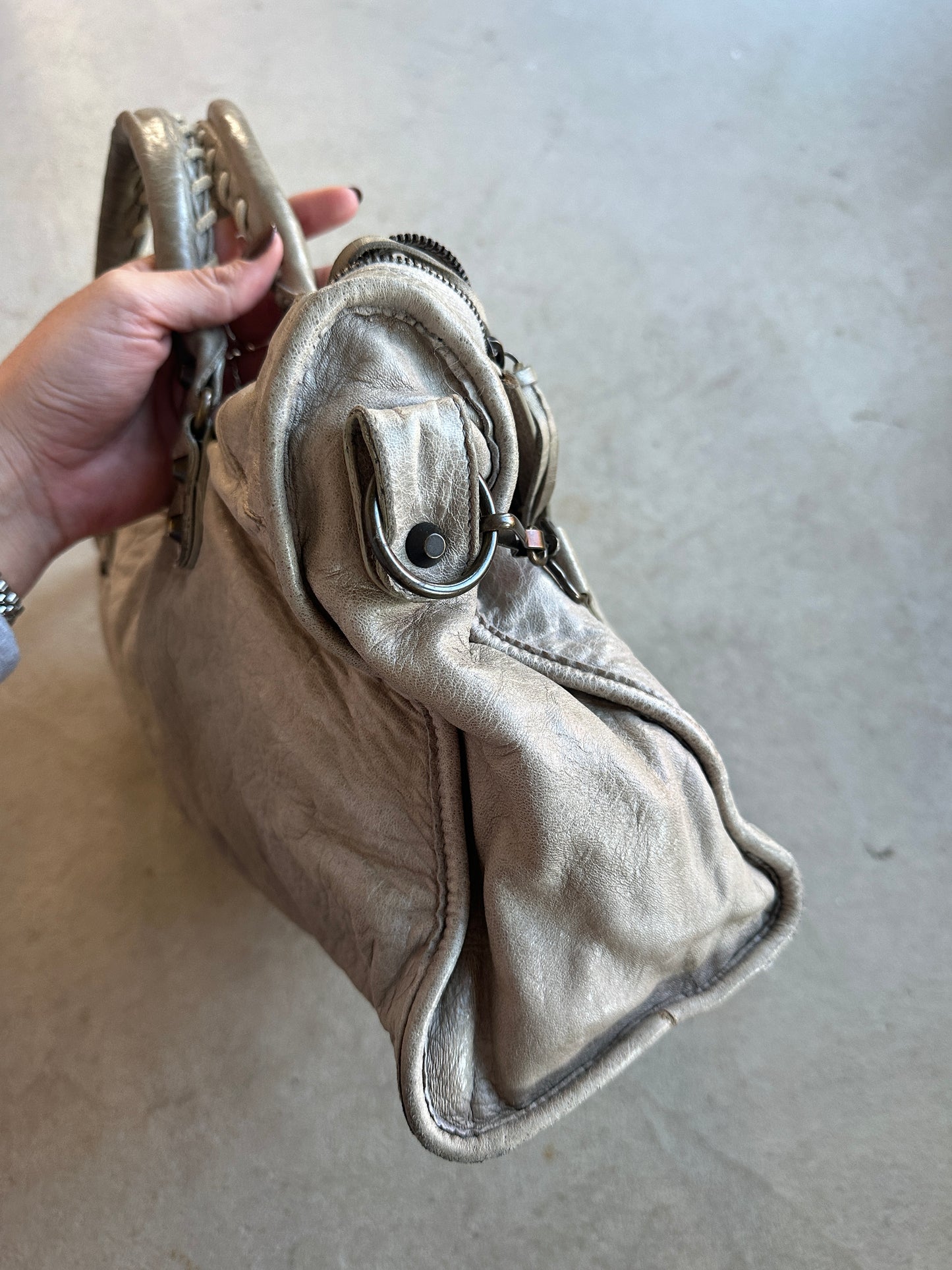 Vintage Grey Balenciaga City Bag