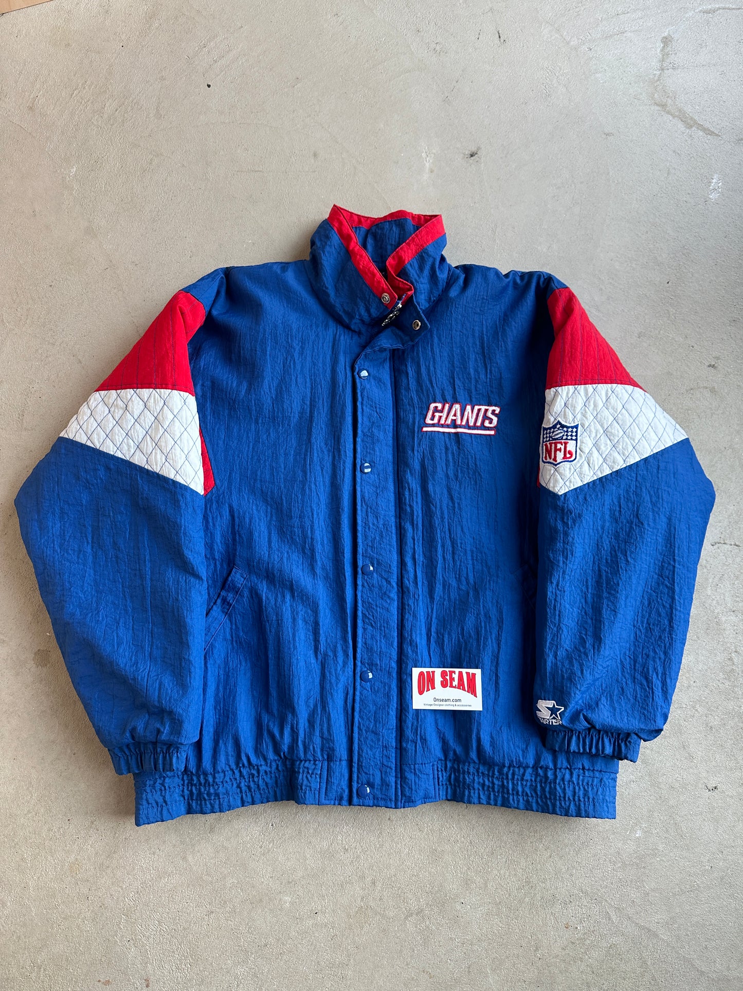 Vintage New York Giants Starter Puffer - XL