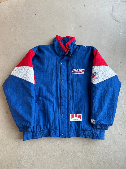 Vintage New York Giants Starter Puffer - XL