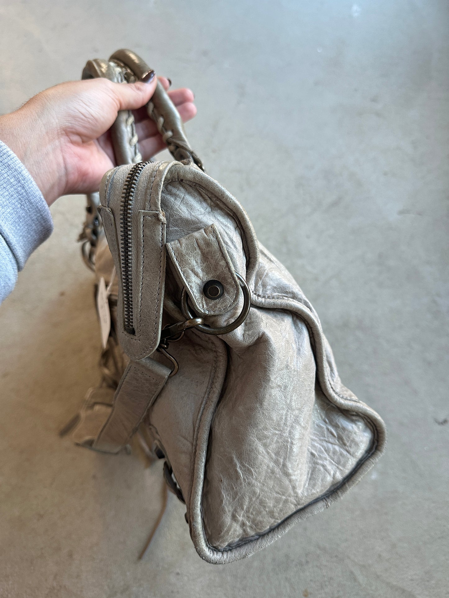 Vintage Grey Balenciaga City Bag