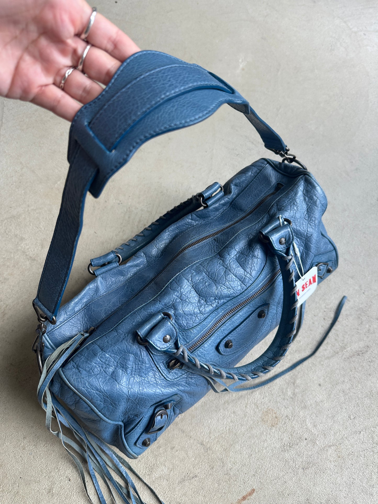 Vintage Balenciaga Blue Twiggy Bag