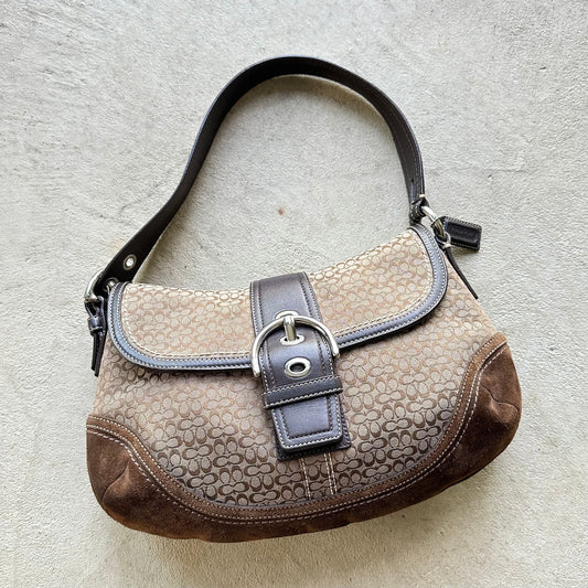 Vintage Y2K Coach Brown Soho Shoulder Bag