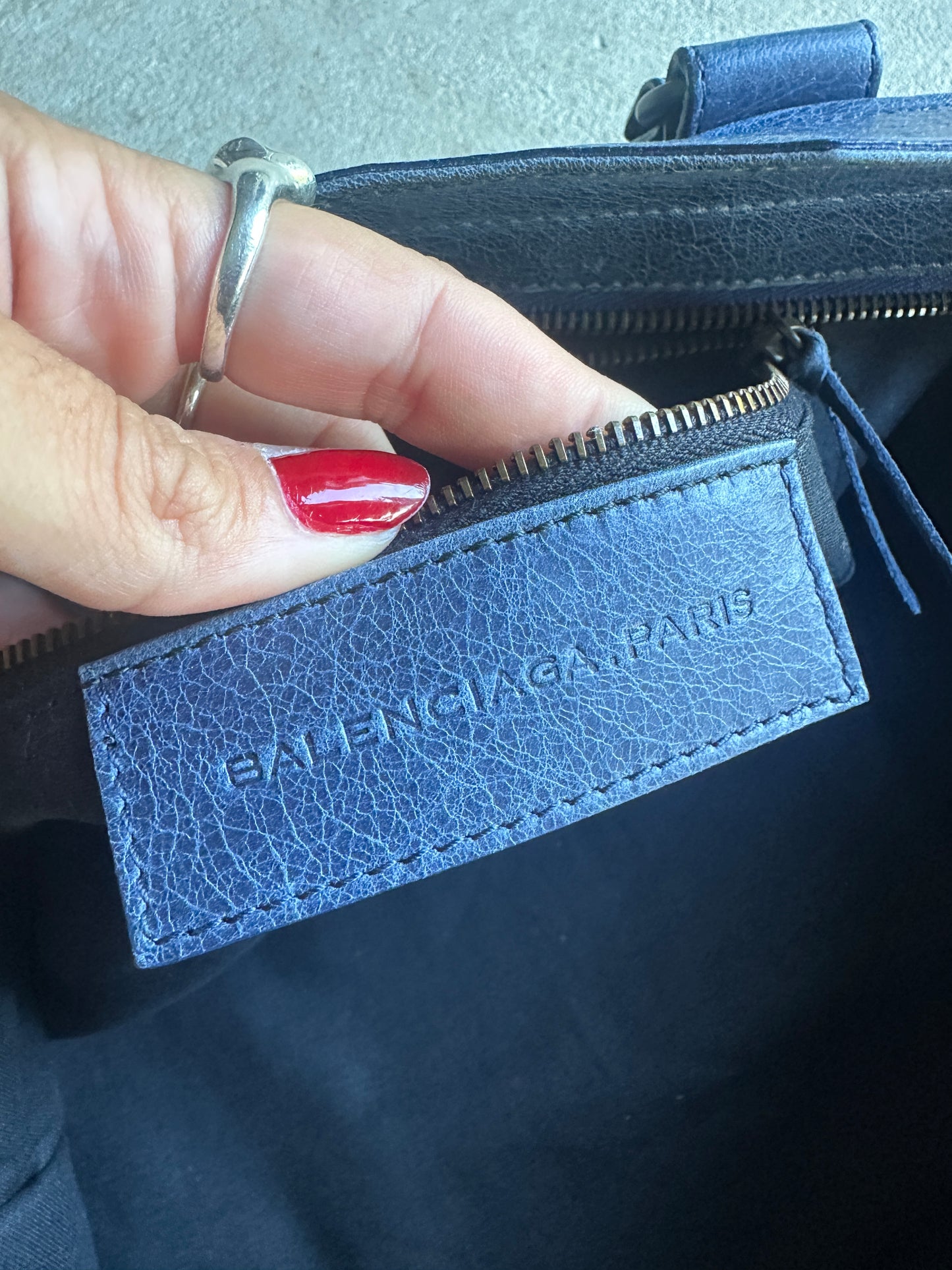 Vintage Balenciaga Blue Part Time Bag
