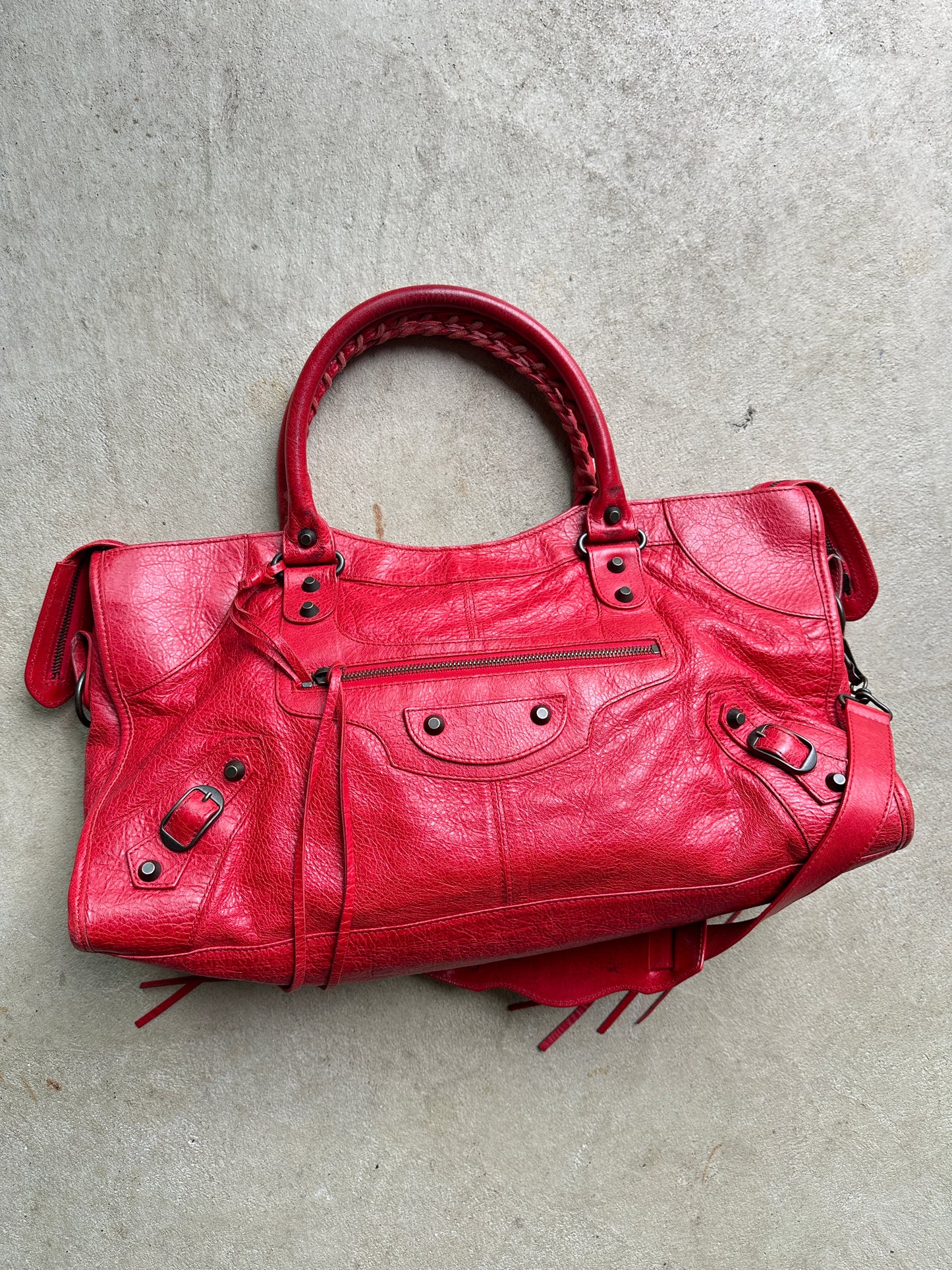 Vintage Balenciaga Red Part Time Bag