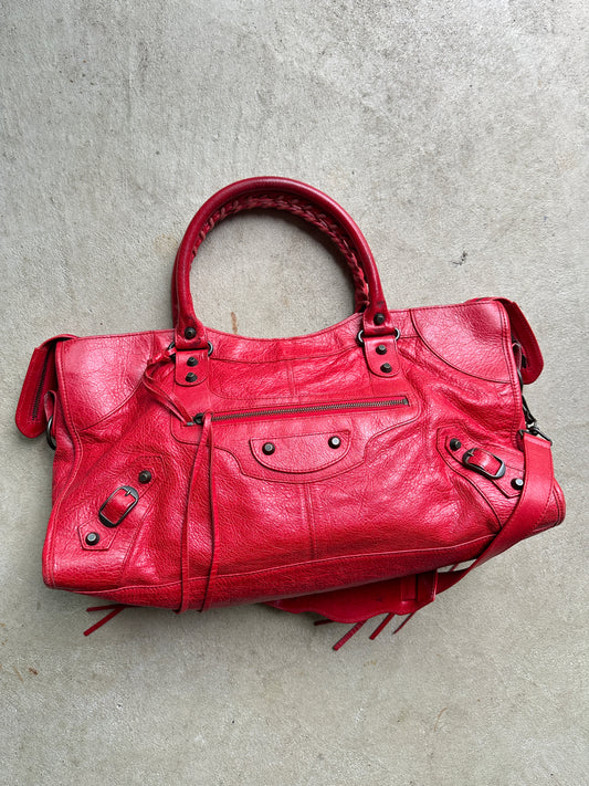 Vintage Balenciaga Red Part Time Bag