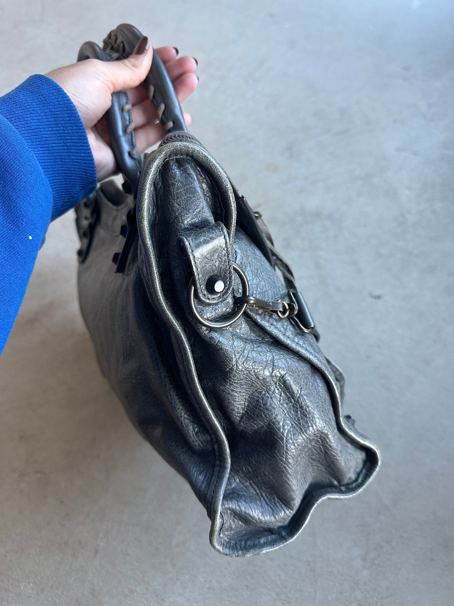 Vintage Dark Grey Balenciaga City Bag