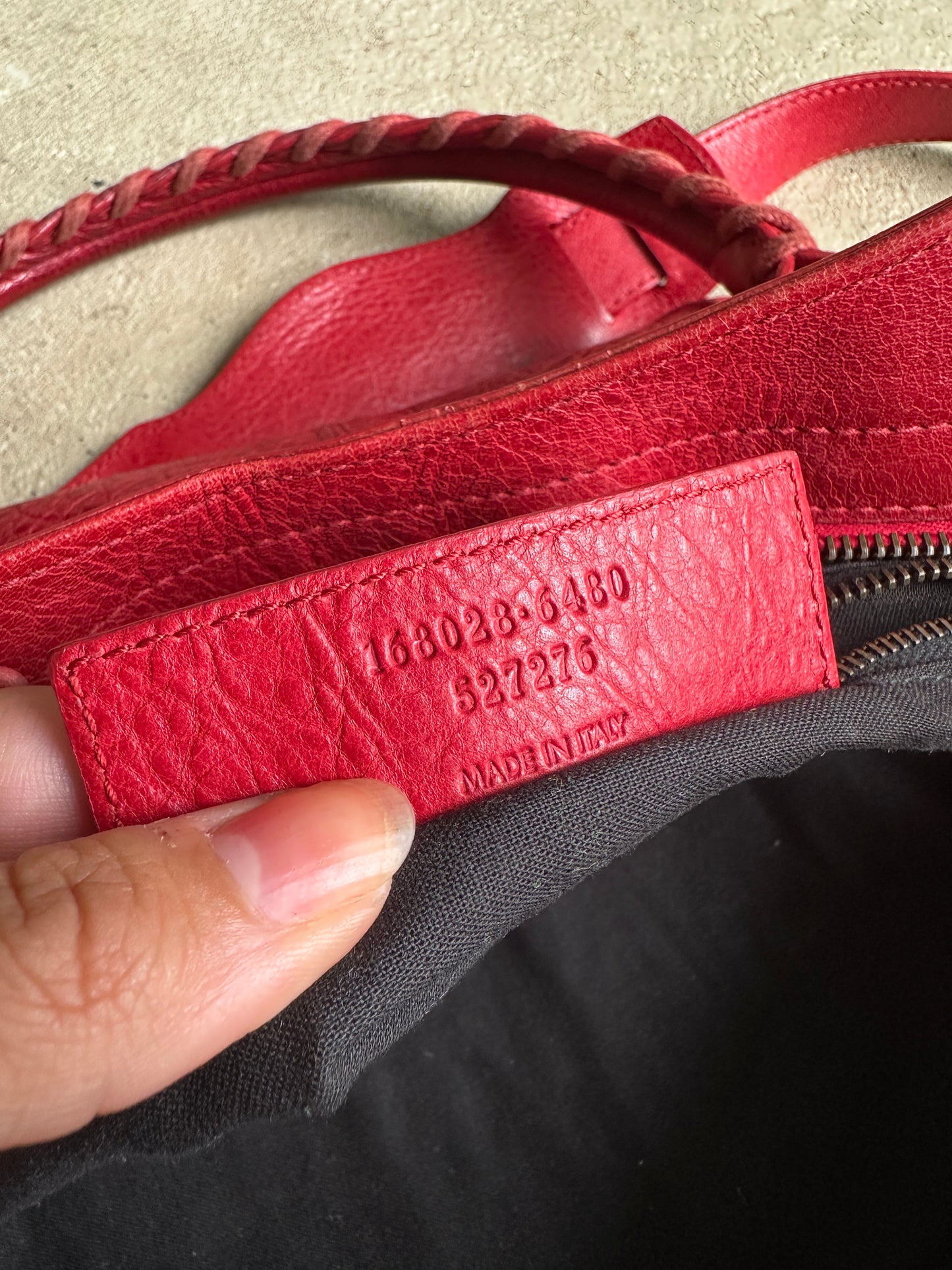 Vintage Balenciaga Red Part Time Bag