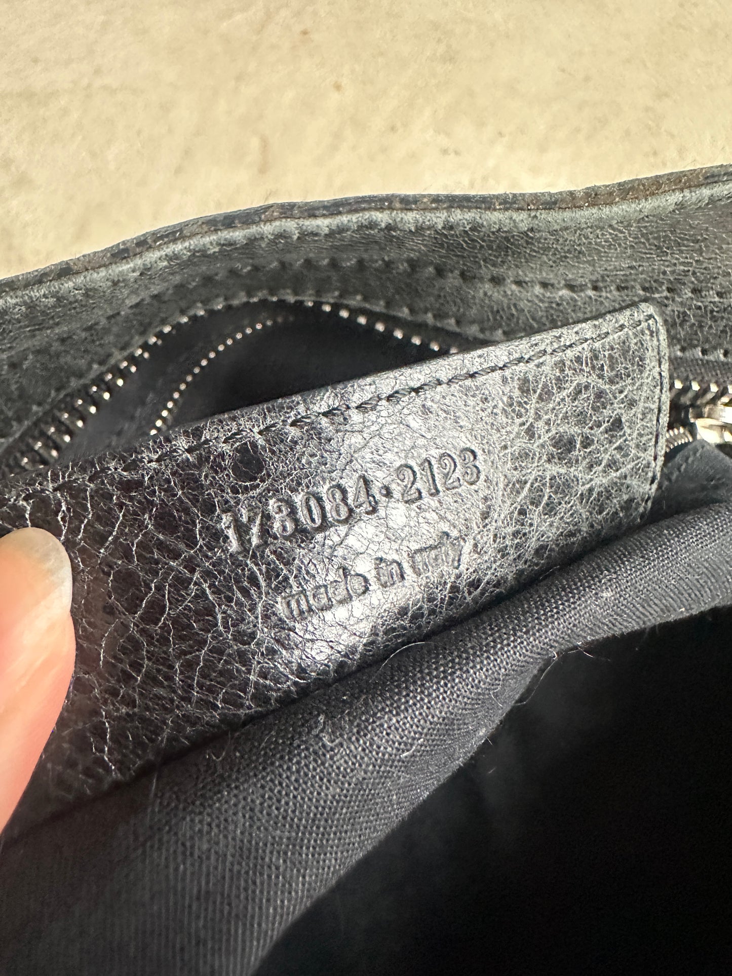 Vintage Faded Black Balenciaga City Bag
