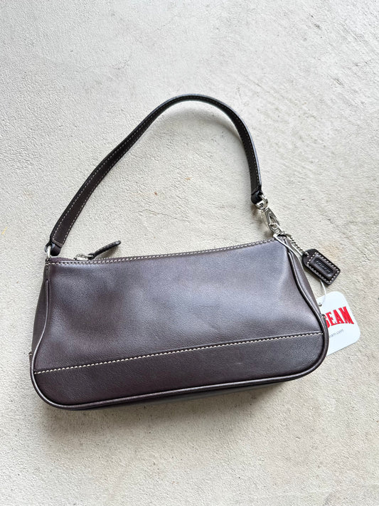 Vintage Y2K Coach Demi Brown Leather Shoulder Bag