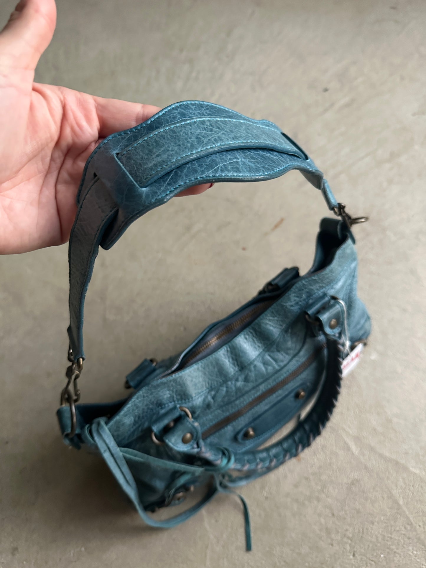 Vintage Balenciaga Blue First (Small City) Bag