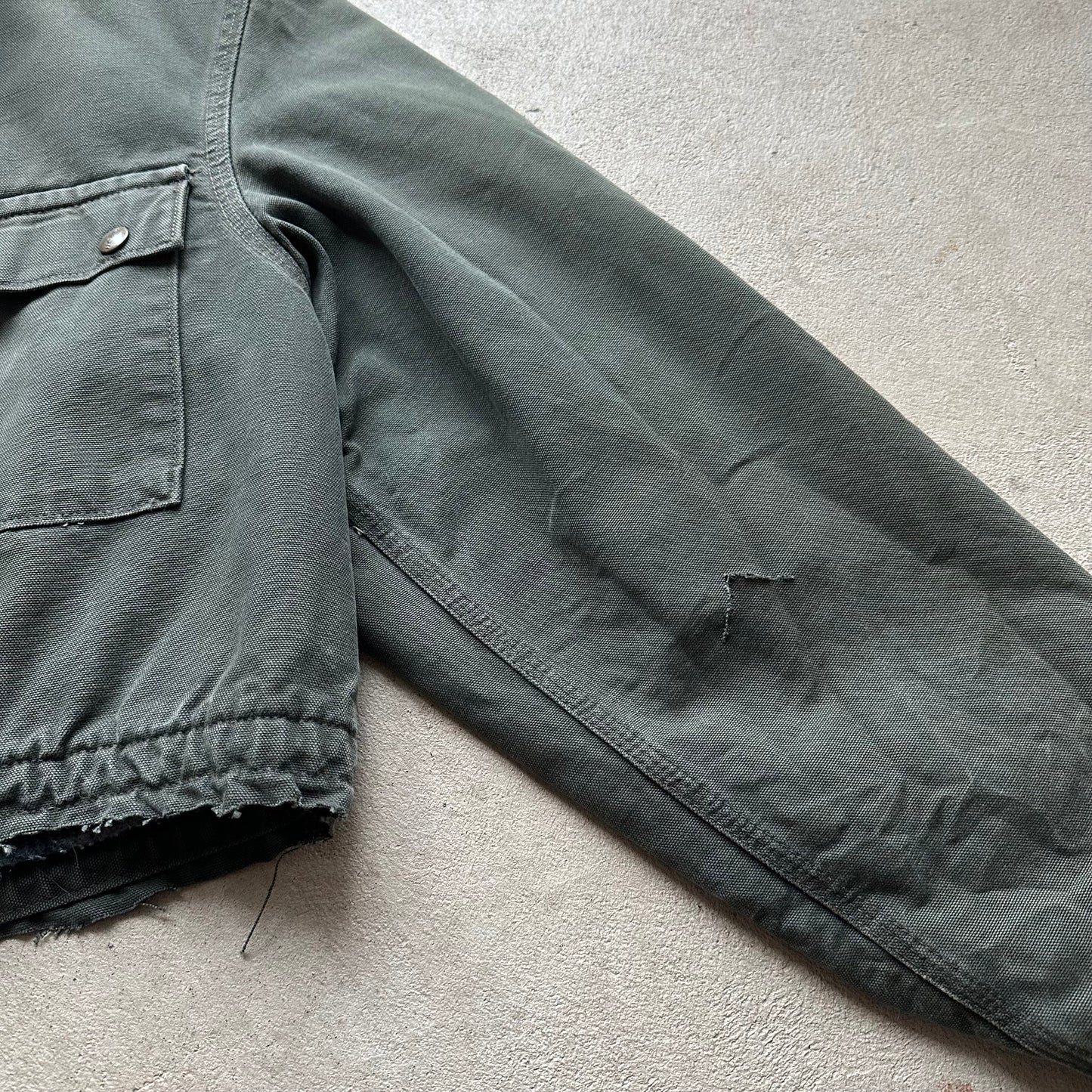 Vintage Carhartt Cropped Green Jacket