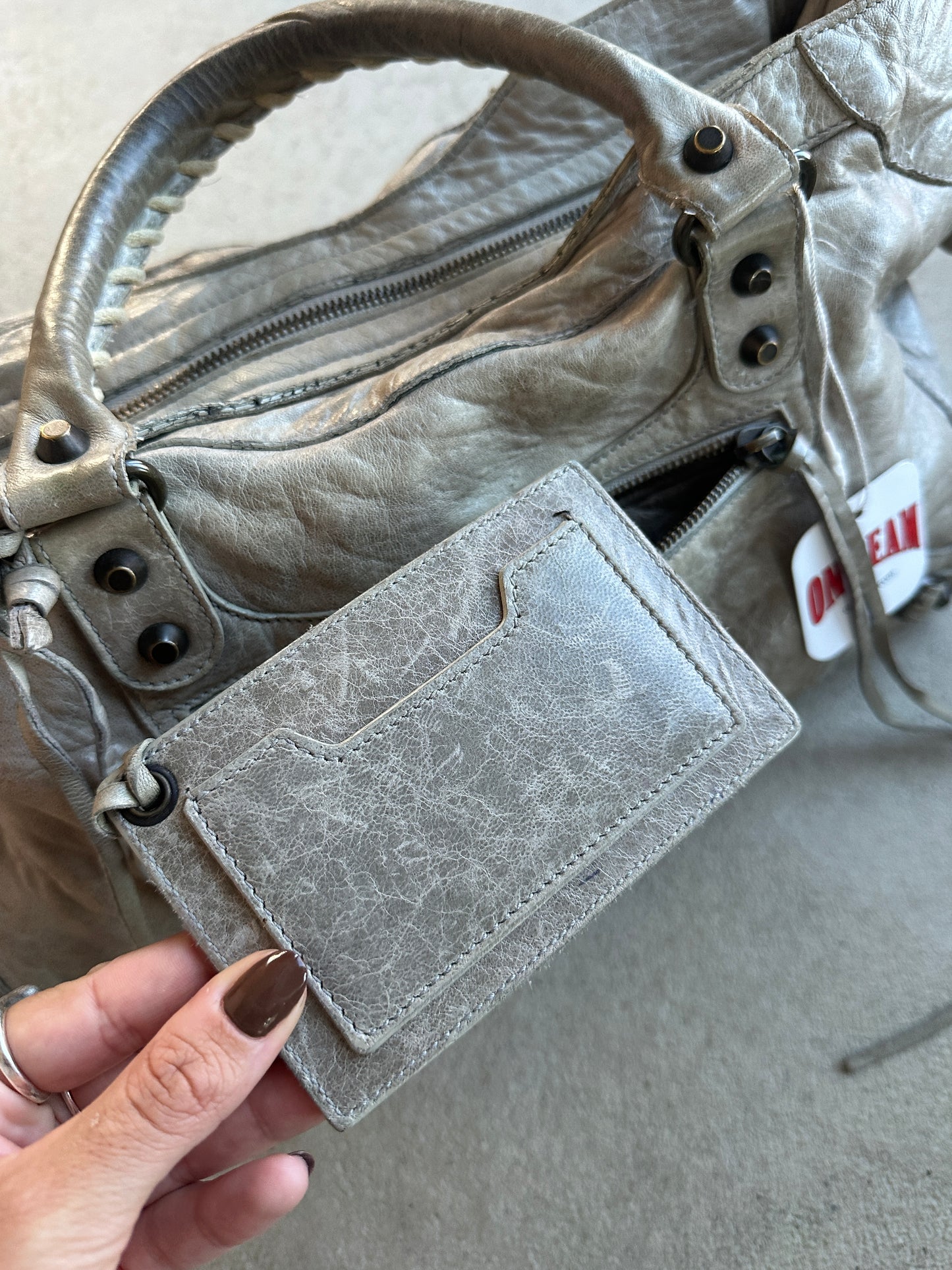 Vintage Grey Balenciaga City Bag