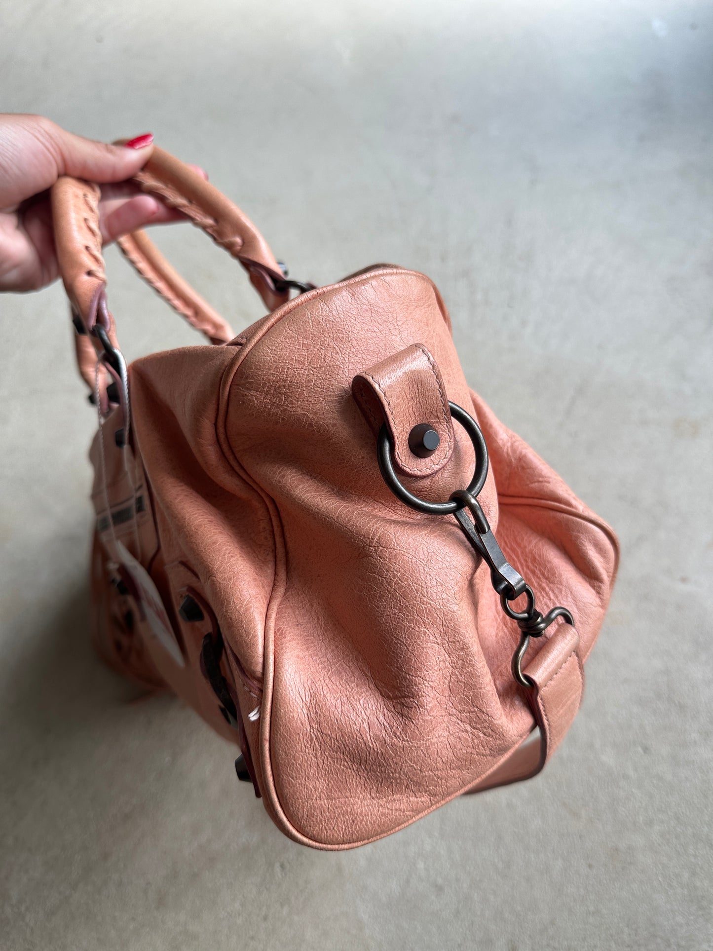 Vintage Balenciaga Peach Twiggy Bag