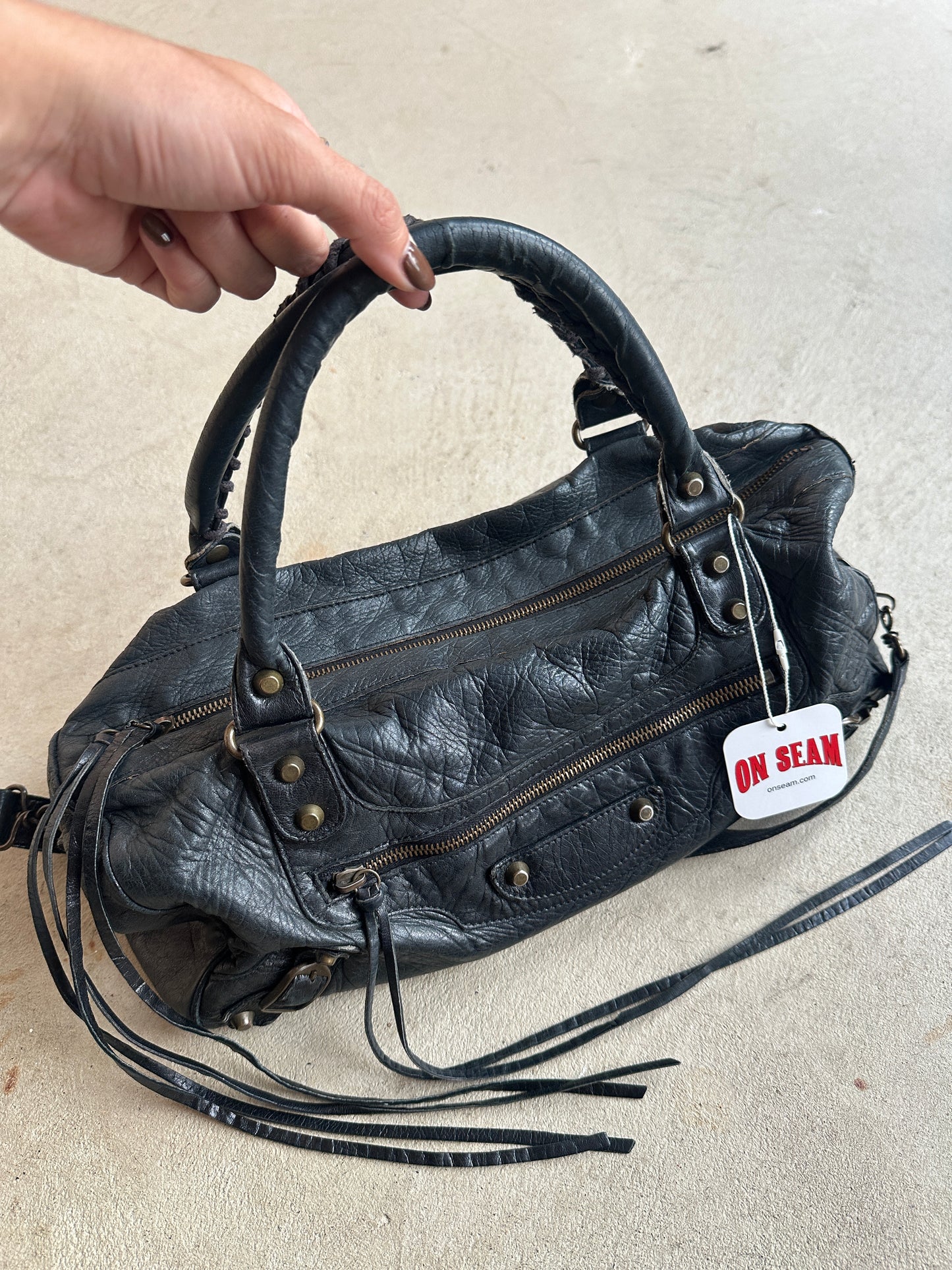 Vintage Balenciaga Black Twiggy Bag