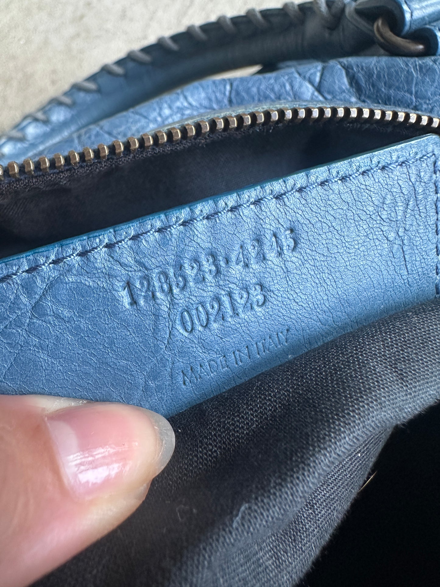 Vintage Balenciaga Blue Twiggy Bag
