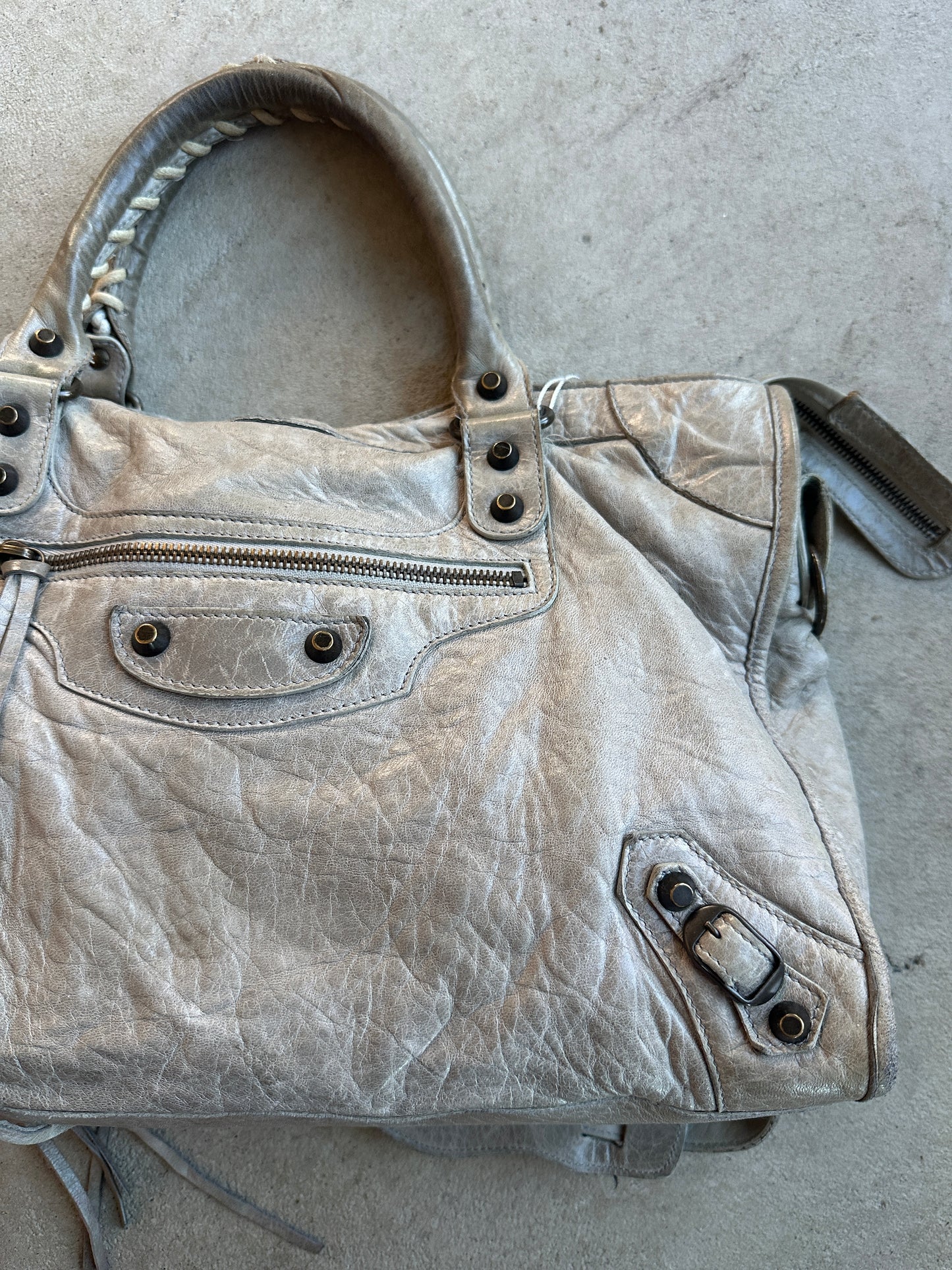 Vintage Grey Balenciaga City Bag