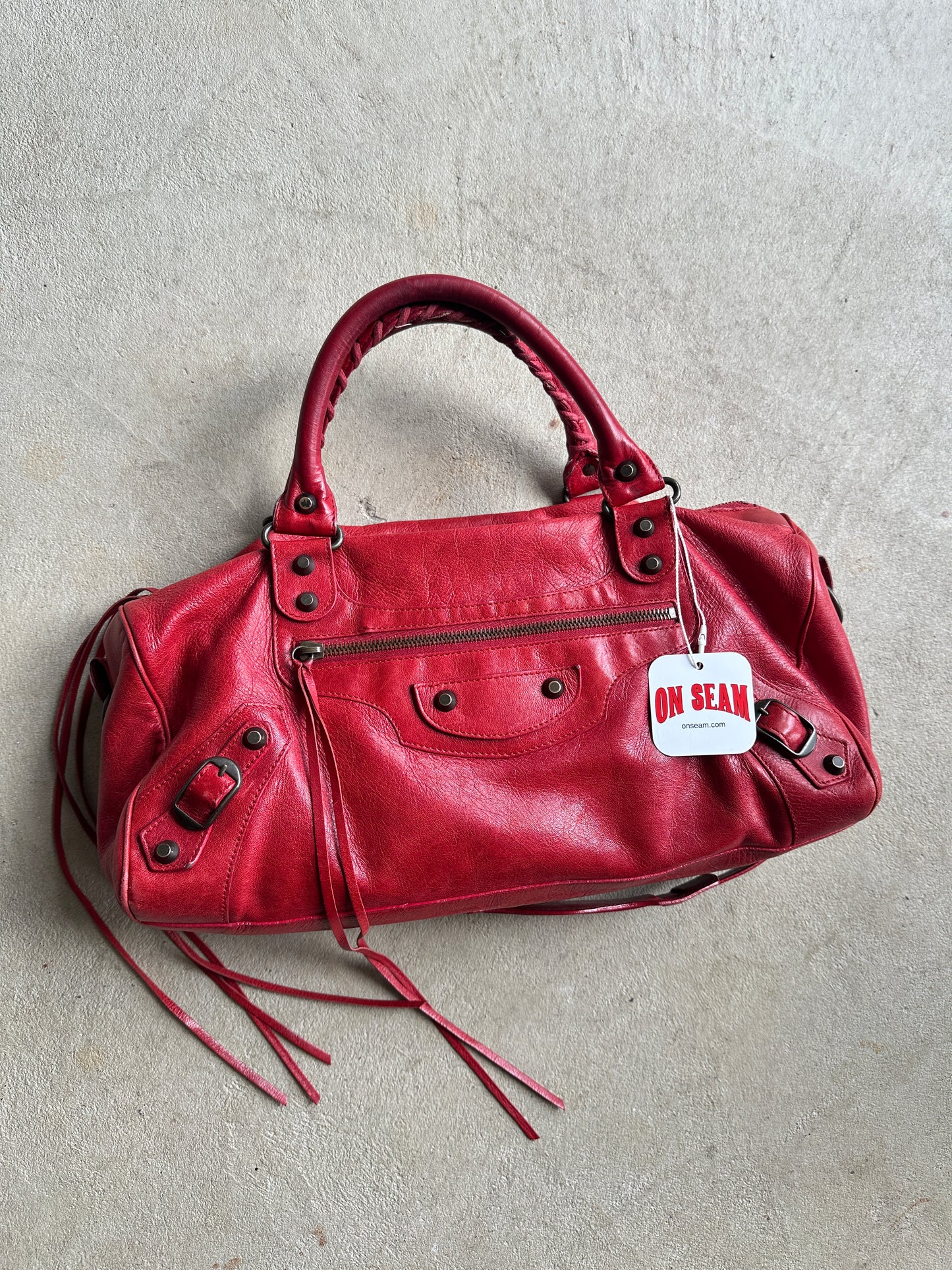 Vintage Balenciaga Red Twiggy Bag