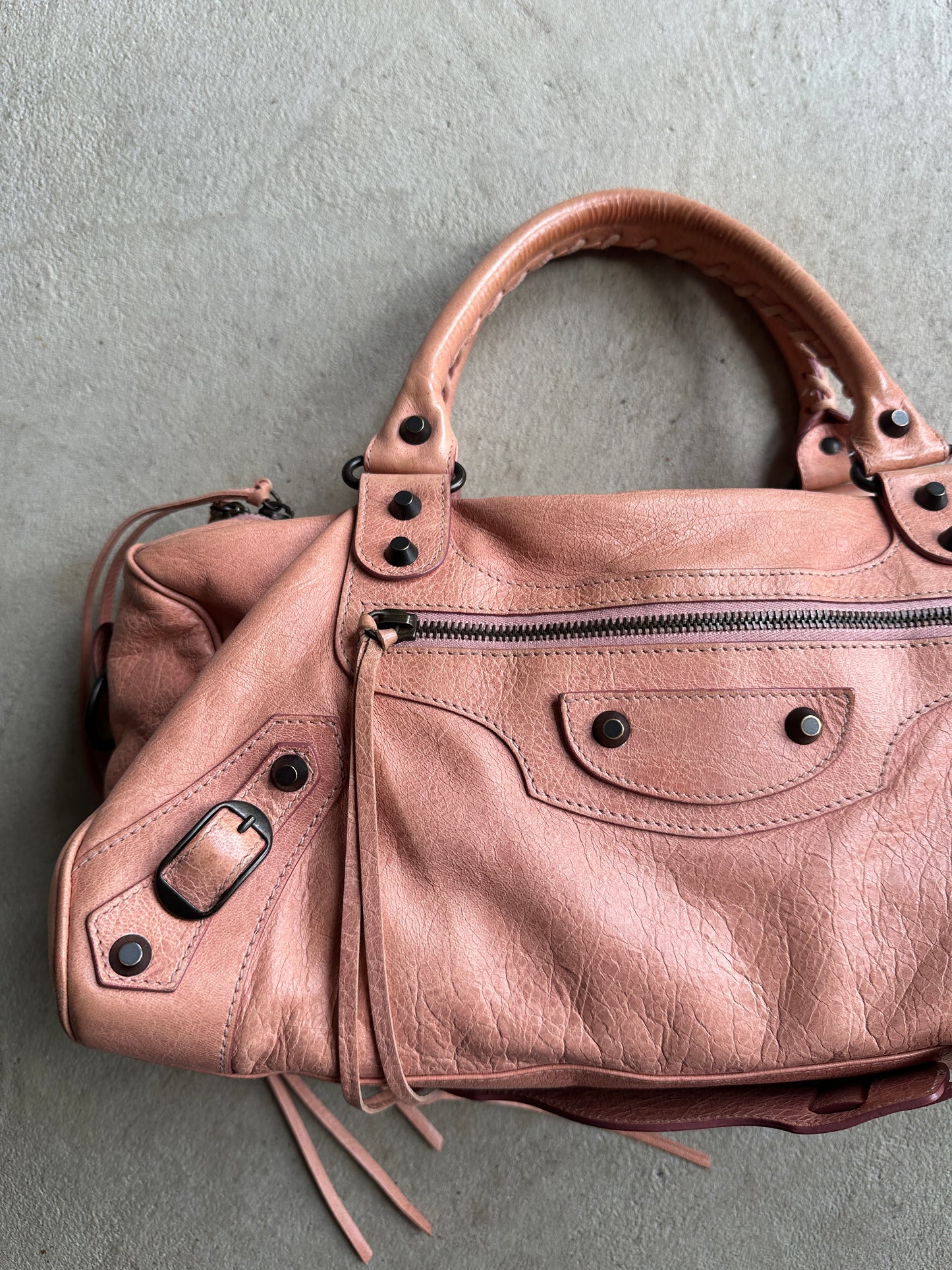 Vintage Balenciaga Peach Twiggy Bag