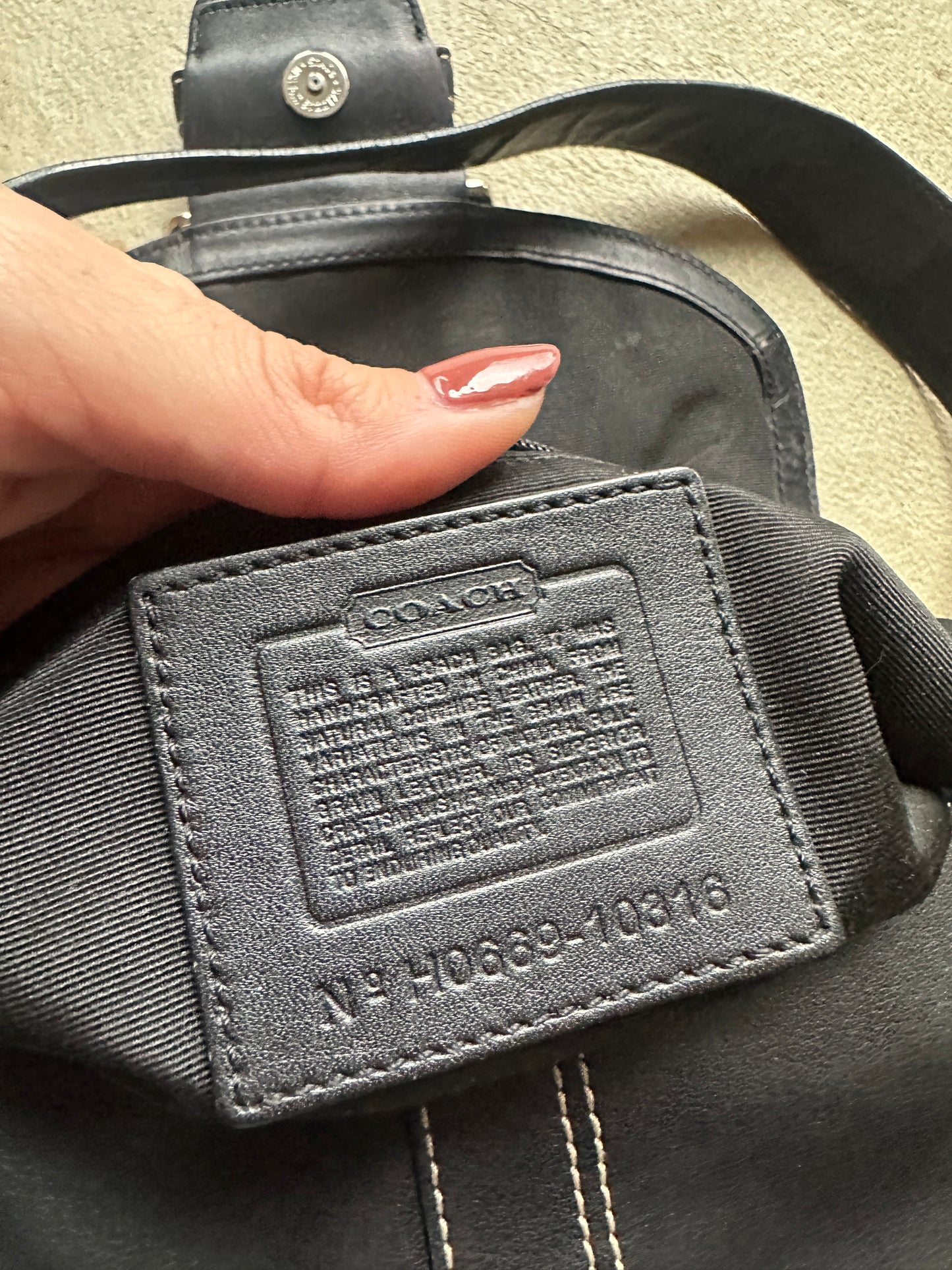 Vintage Coach Black Mini Soho Shoulder Bag