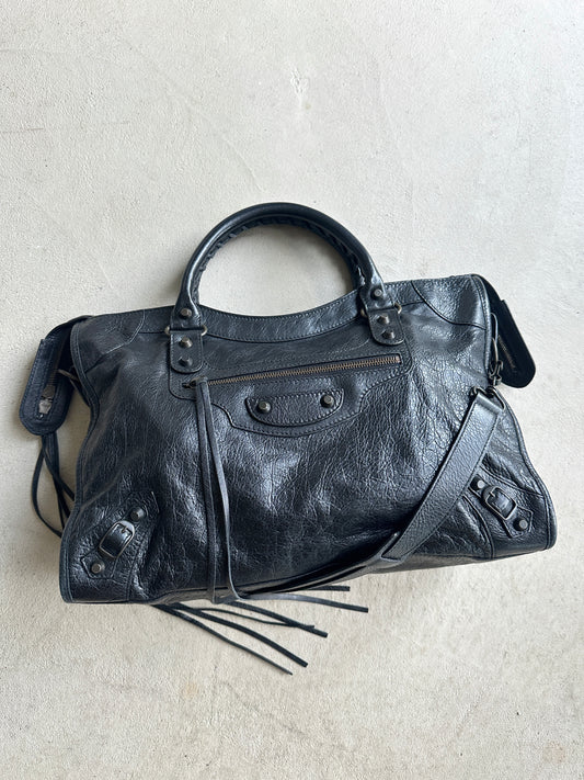 Vintage Black Balenciaga City Bag
