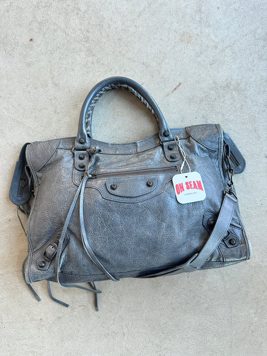 Vintage Dark Grey Balenciaga City Bag