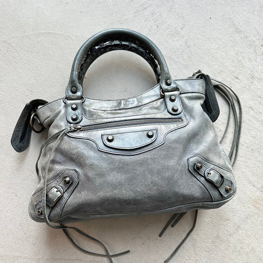 Vintage Dark Grey Balenciaga City Bag