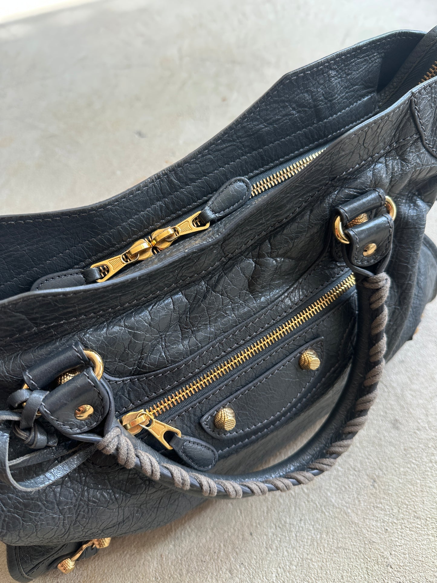 Vintage Grey Balenciaga City Bag