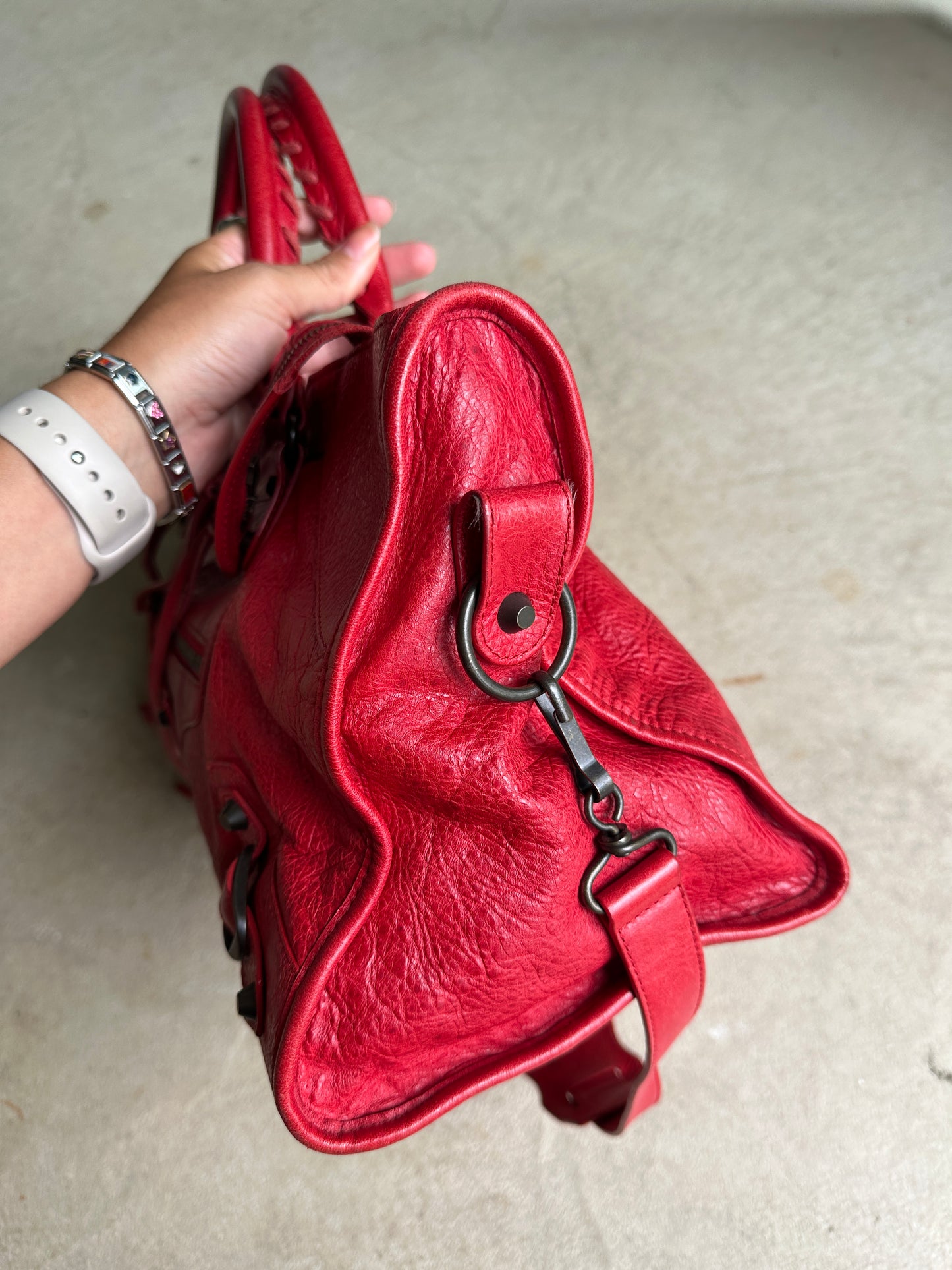 Vintage Balenciaga Red Part Time Bag