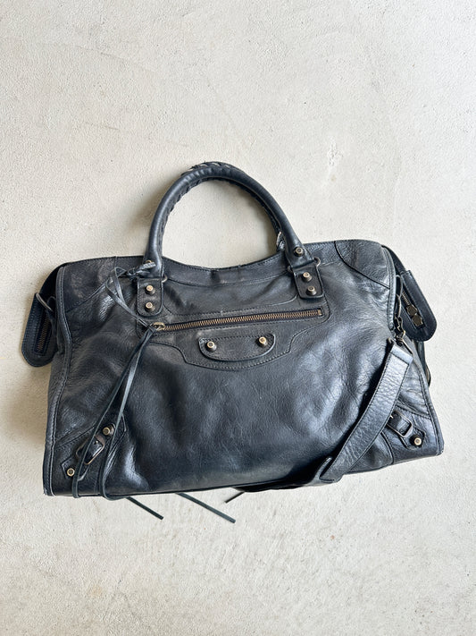 Vintage Black Balenciaga City Bag