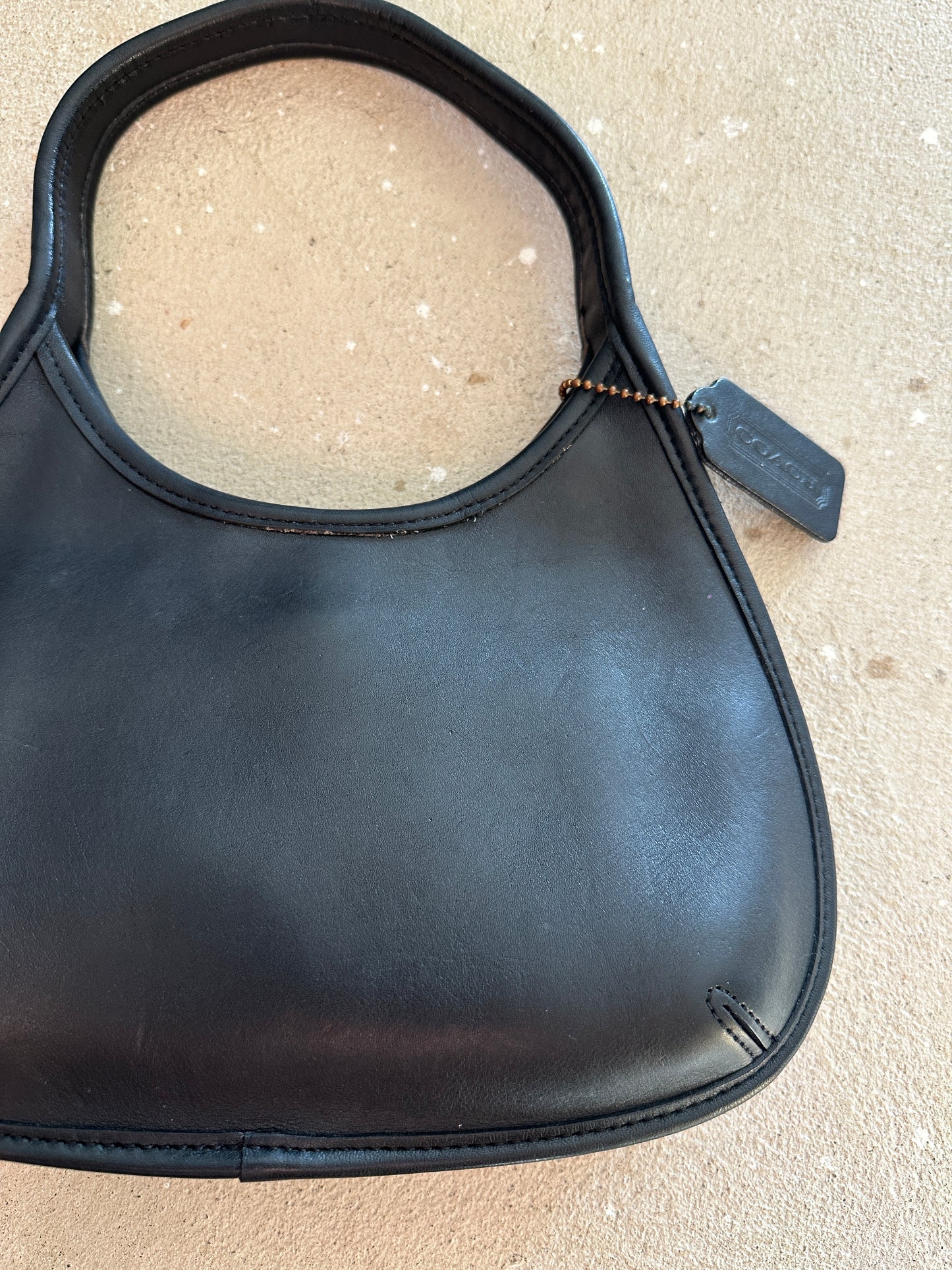 Vintage Coach Mini Ergo Black Shoulder Bag 9027