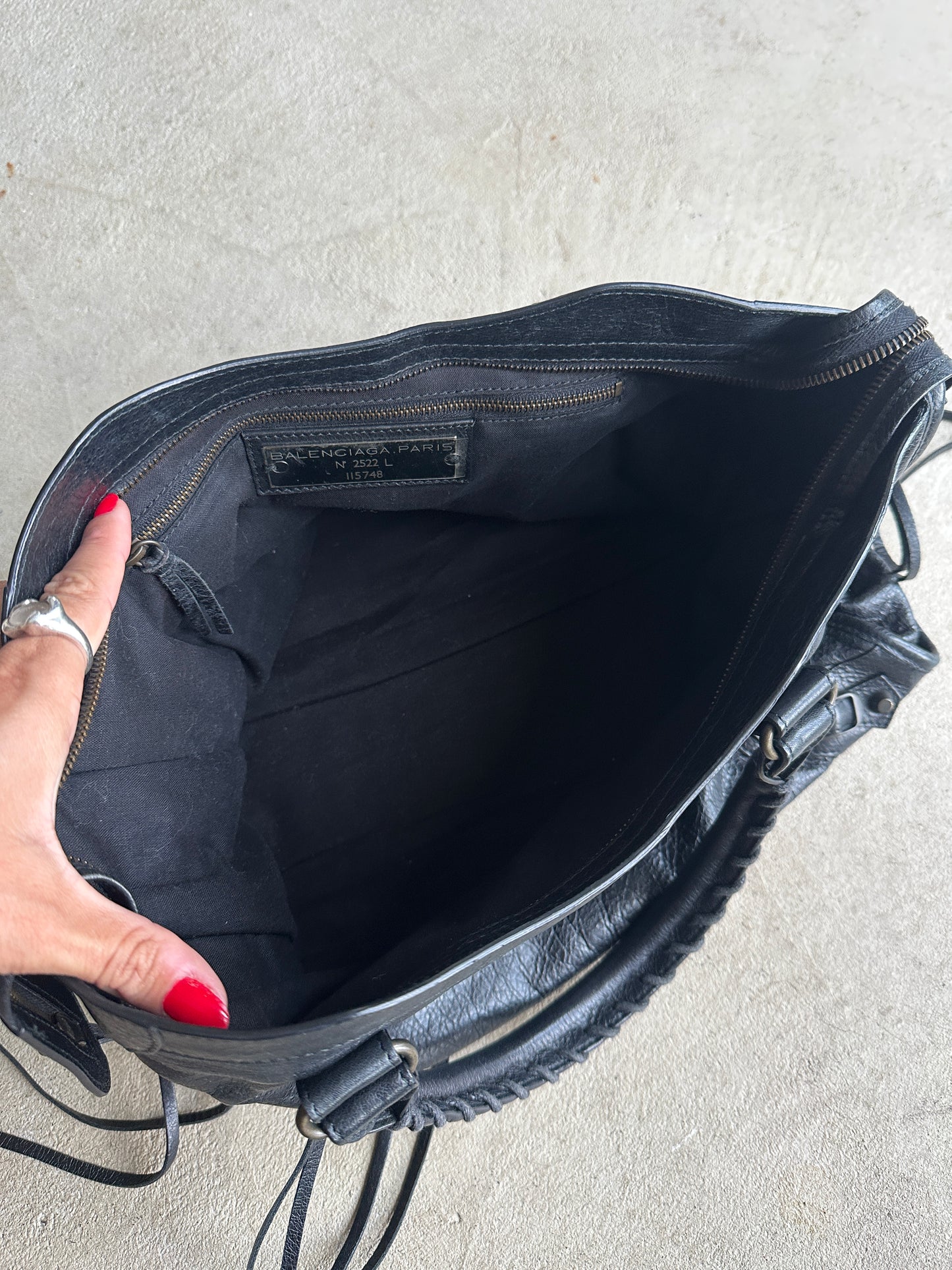 Vintage Black Balenciaga City Bag