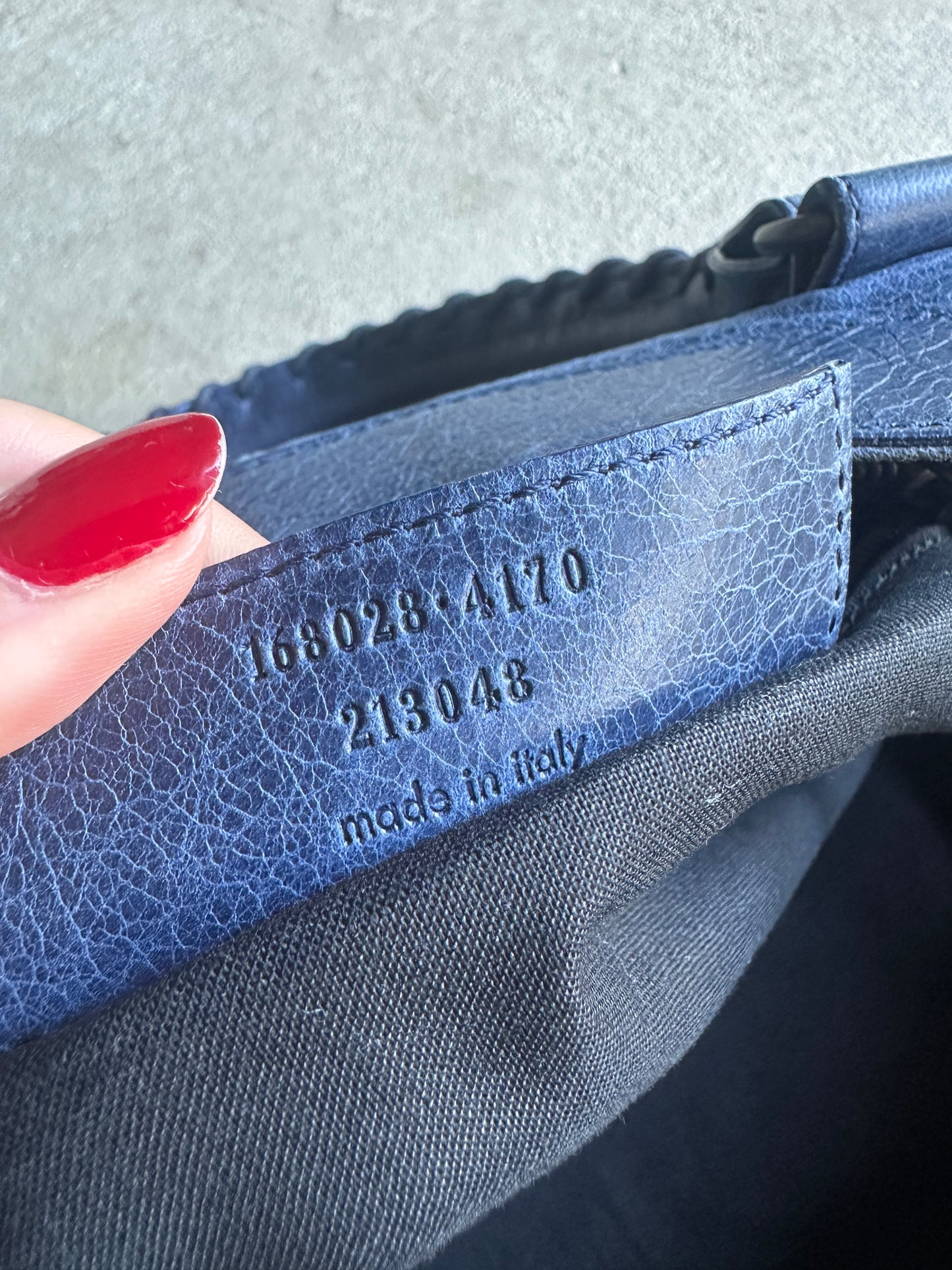 Vintage Balenciaga Blue Part Time Bag