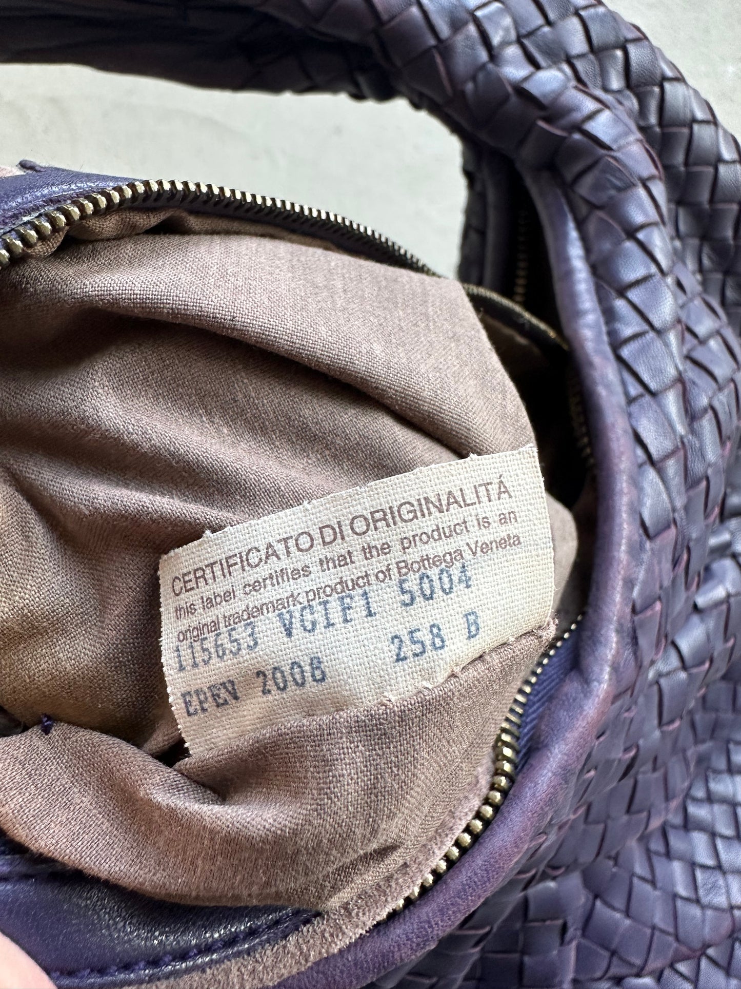 Vintage Bottega Veneta Intrecciato Hobo Bag