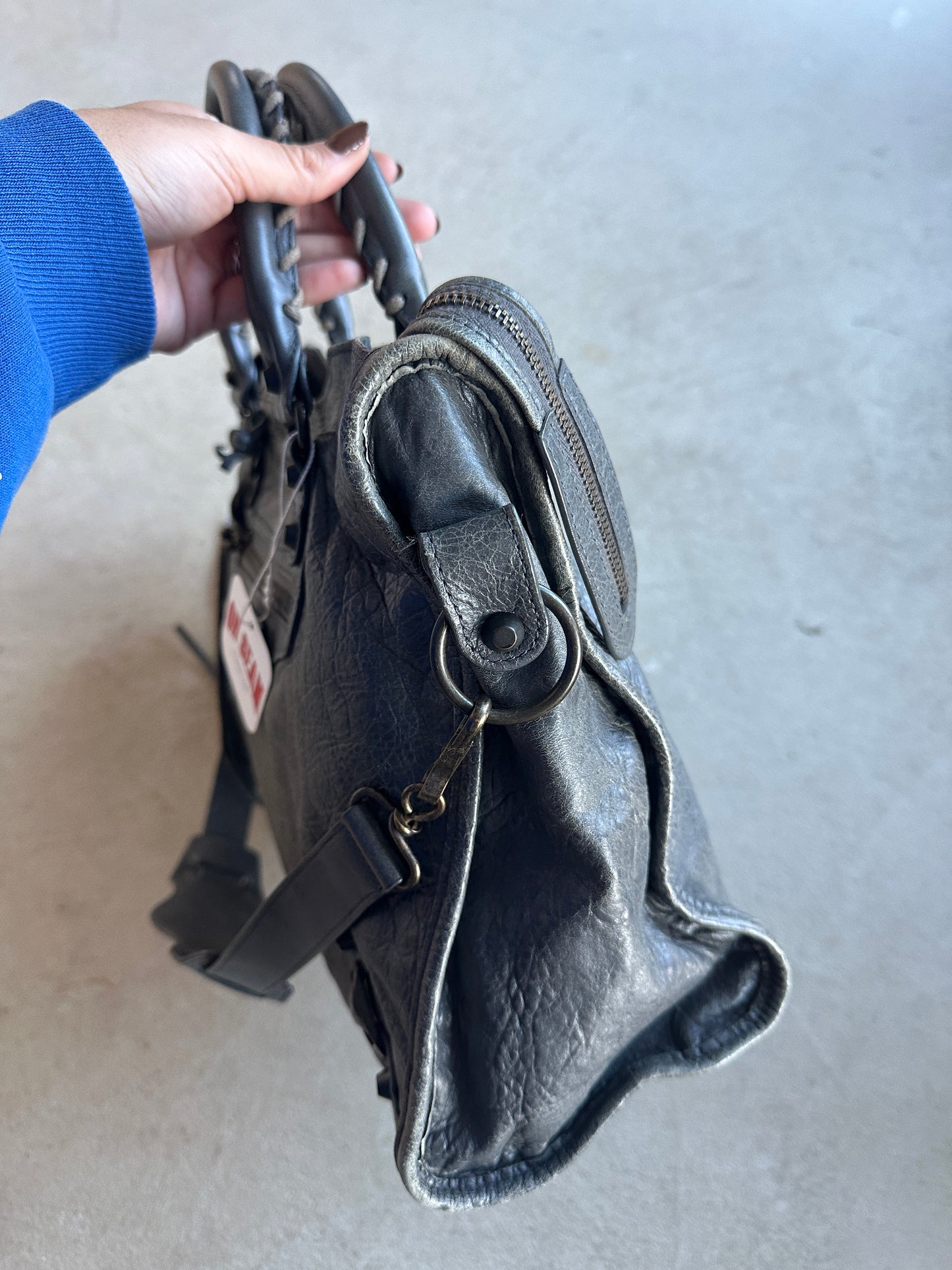 Vintage Dark Grey Balenciaga City Bag