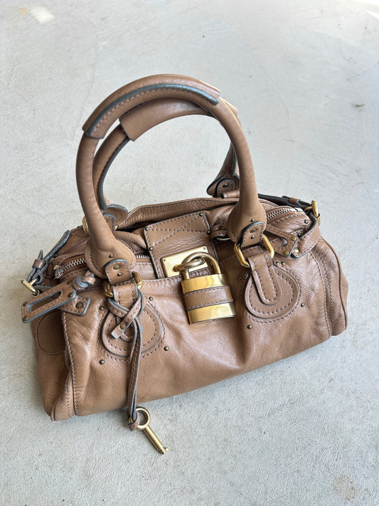 Vintage Tan Chloé Paddington Shoulder Bag