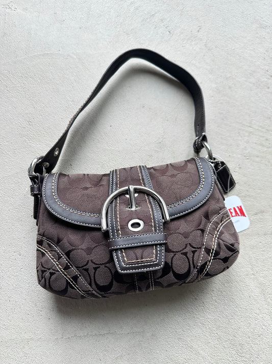 Rare Vintage Coach Brown Mini Soho Shoulder Bag
