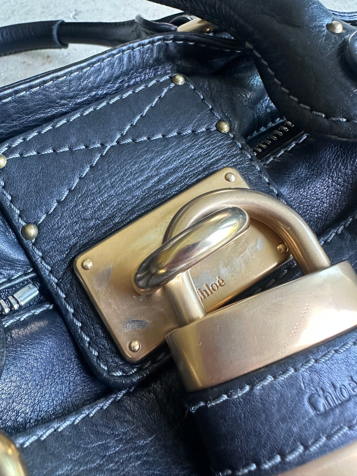 Vintage Black Chloé Paddington Shoulder Bag