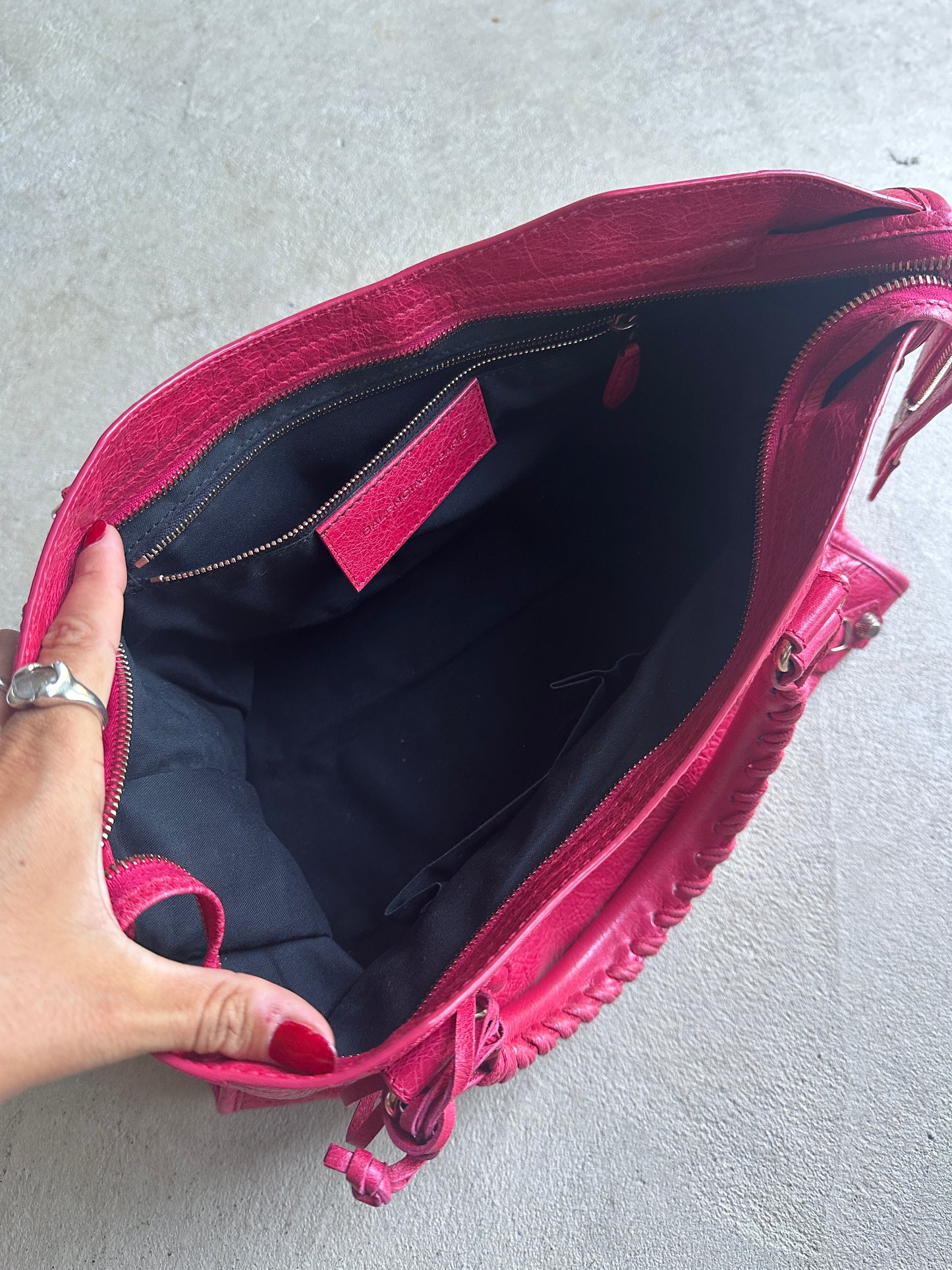 Vintage Watermelon Pink Balenciaga City Bag