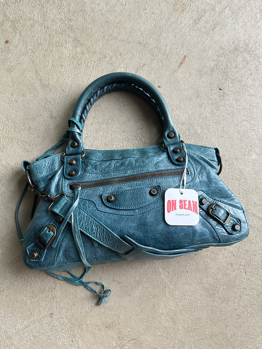 Vintage Balenciaga Blue First (Small City) Bag