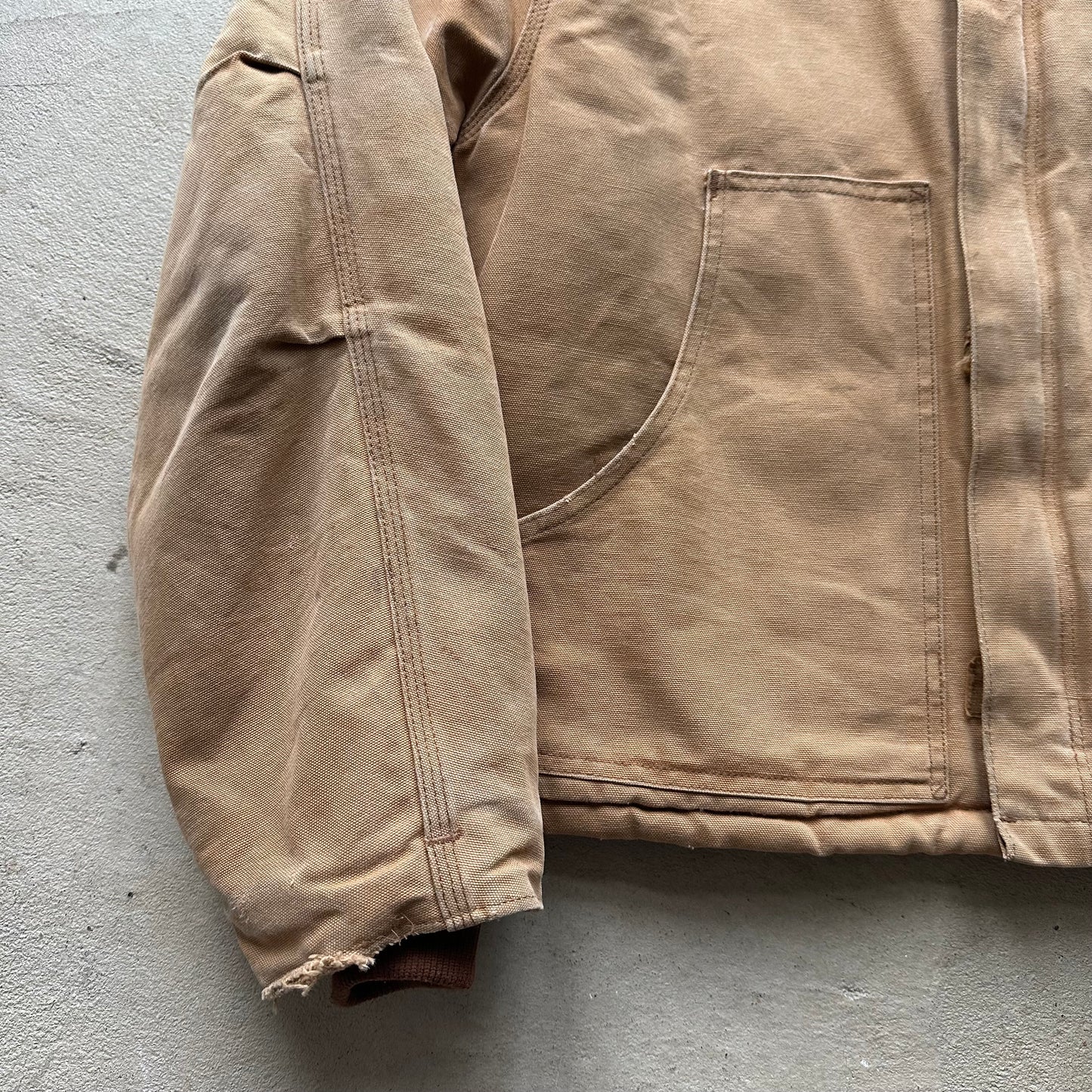 Vintage Carhartt Tan Detroit Style Jacket - L