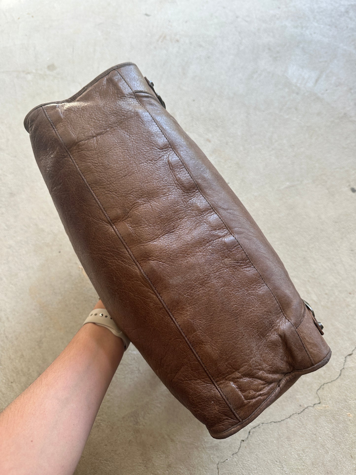 Vintage Brown/Tan Balenciaga City Bag