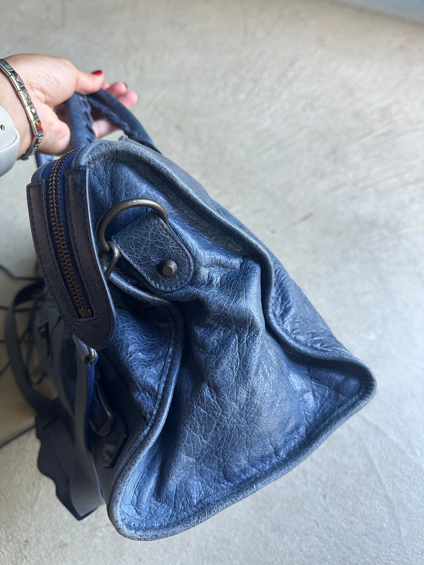 Vintage Balenciaga Blue Part Time Bag